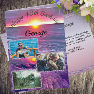 Malecon Sunset Birthday 0911 Card