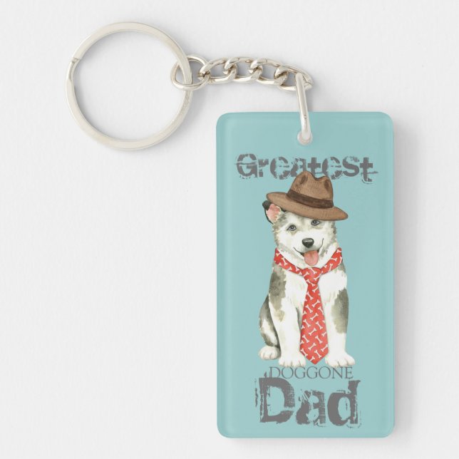 Malemute Dad Key Ring (Front)