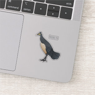 Maleo bird cartoon illustration