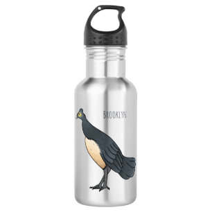 Maleo bird cartoon illustration 532 ml water bottle