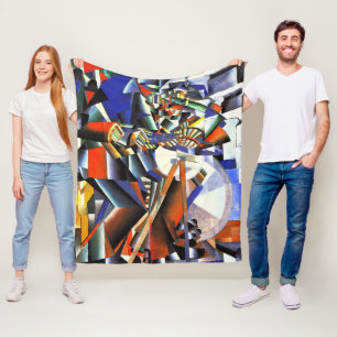 Malevich Kazimir The Knifegrinder Fleece Blanket