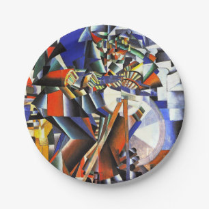 Malevich Kazimir The Knifegrinder Paper Plate