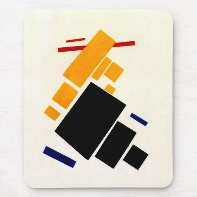 Malevich - Suprematism Composition, Aeroplane Mouse Pad (Front)