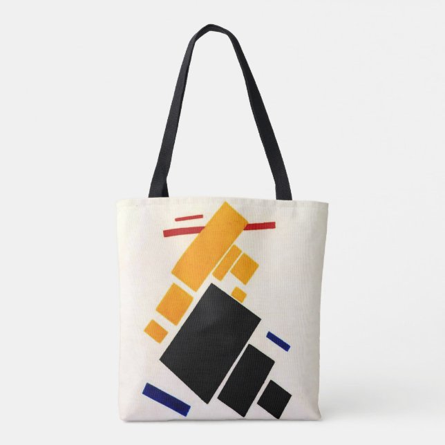 Malevich - Suprematism Composition, Aeroplane Tote Bag (Back)