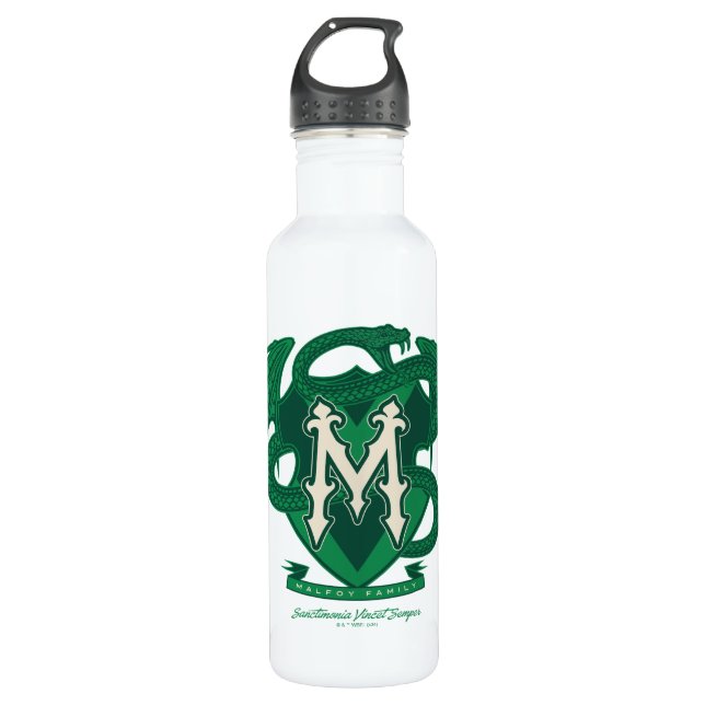 Malfoy Family Crest Graphic 710 Ml Water Bottle (Front)