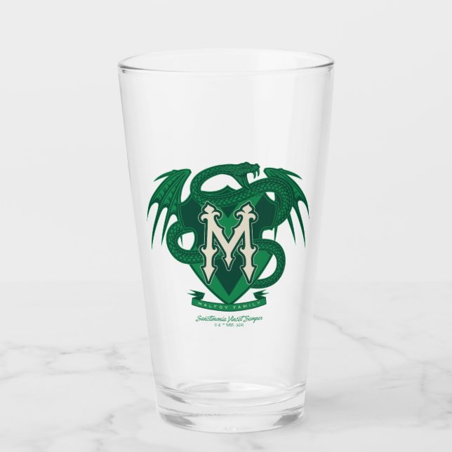 Malfoy Family Crest Graphic Glass (Front)