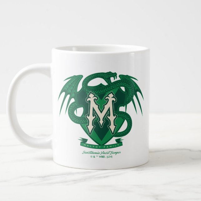 Malfoy Family Crest Graphic Large Coffee Mug (Left)