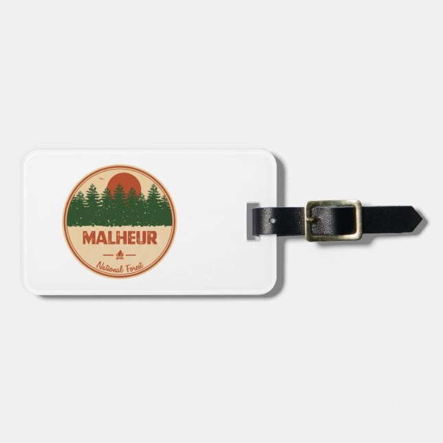Malheur National Forest Luggage Tag (Front Horizontal)