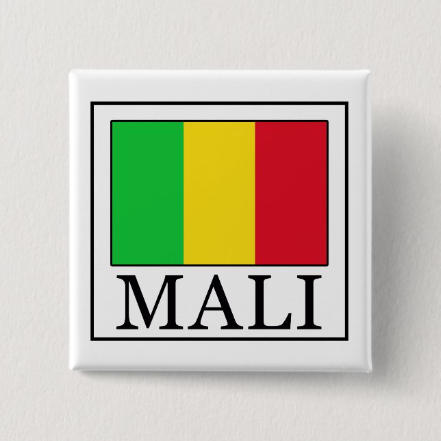 Mali 15 Cm Square Badge (Front)