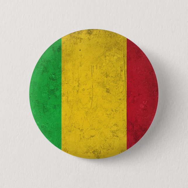 Mali 6 Cm Round Badge (Front)