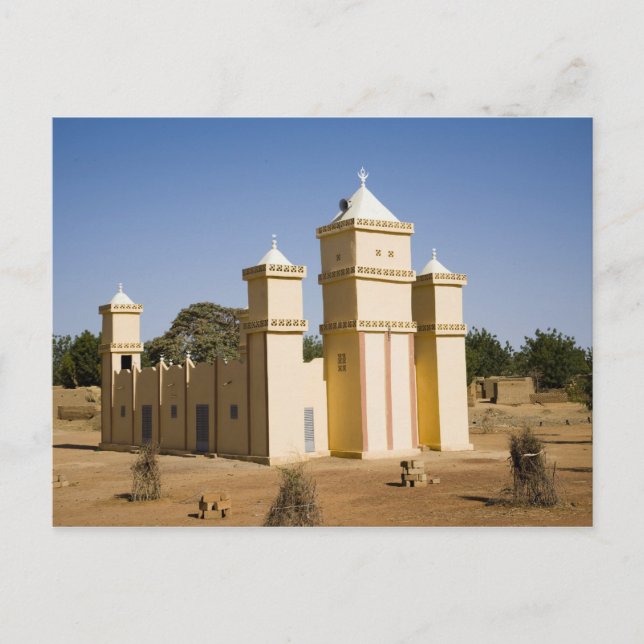 Mali, Bamako. Mosque, Bamako-Djenne Road Postcard (Front)