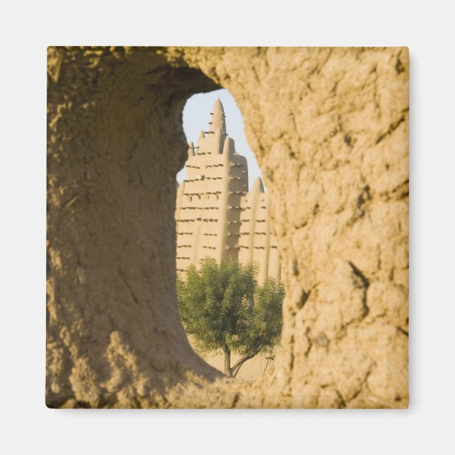 Mali, Djenne. Grand Mosque 2 Magnet (Front)