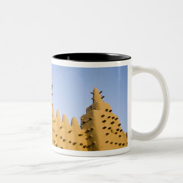 Mali, Djenne. Grand Mosque Two-Tone Coffee Mug (Right)