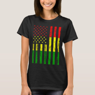 Mali Flag America US It is in my DNA for Malians T-Shirt