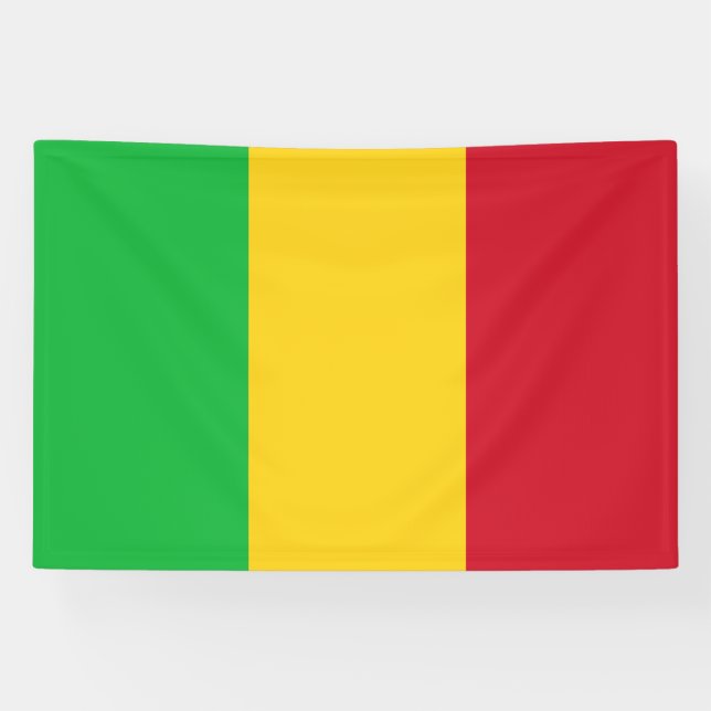 Mali Flag Banner (Horizontal)