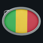 Mali Flag Belt Buckle<br><div class="desc">Patriotic flag of Mali.</div>