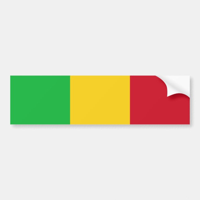 Mali Flag Bumper Sticker (Front)