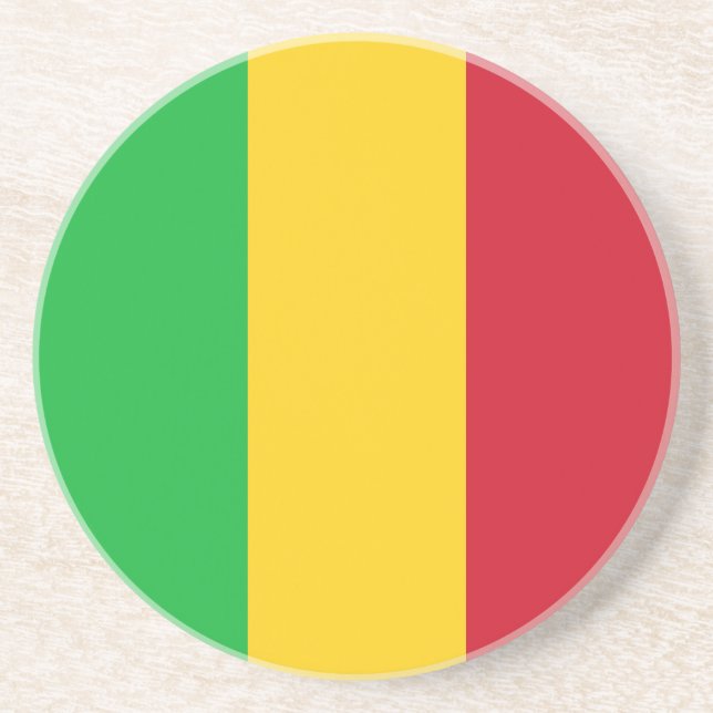 Mali Flag Coaster (Front)
