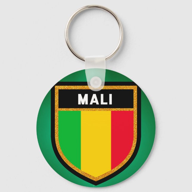 Mali Flag Key Ring (Front)