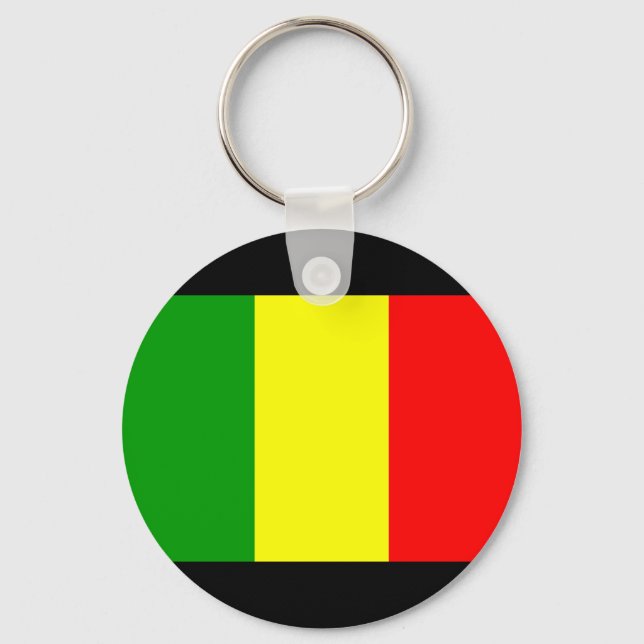 Mali Flag Key Ring (Front)