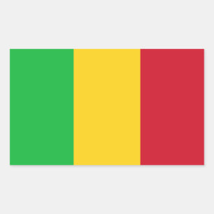 Mali Flag Rectangular Sticker