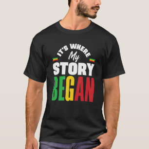 Mali Malian Mali Flag Its Where My Story Began T-Shirt