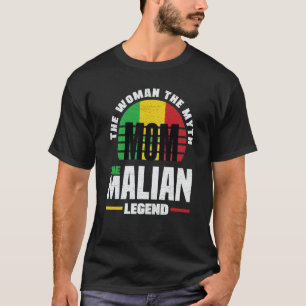 Mali Malian Mali Flag Mothers Day T-Shirt