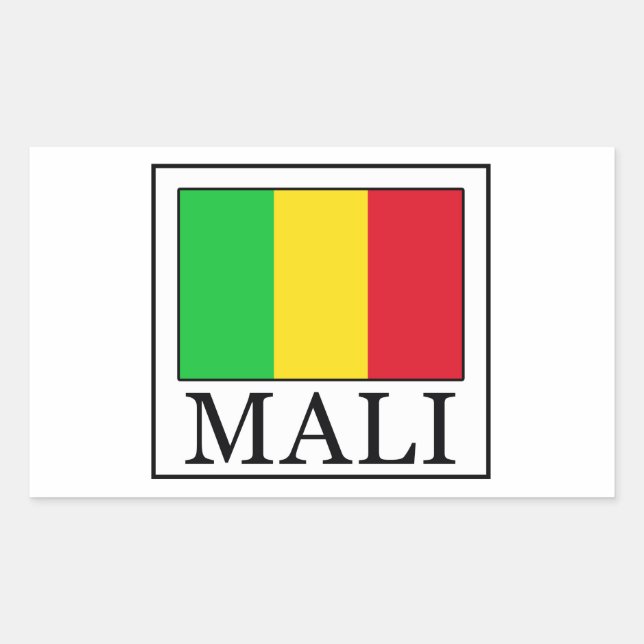 Mali Rectangular Sticker (Front)