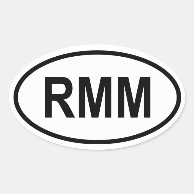 Mali "RMM" Oval Sticker (Front)