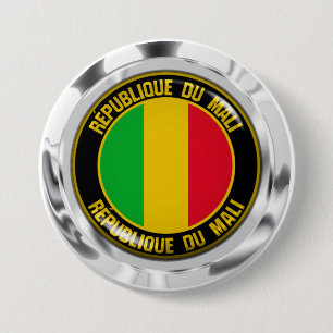 Mali Round Emblem 7.5 Cm Round Badge