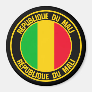 Mali Round Emblem Magnet