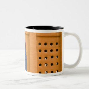 Mali, Segou. Traditional mud brick building Two-Tone Coffee Mug