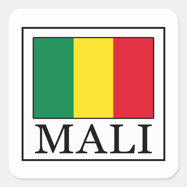 Mali Square Sticker (Front)
