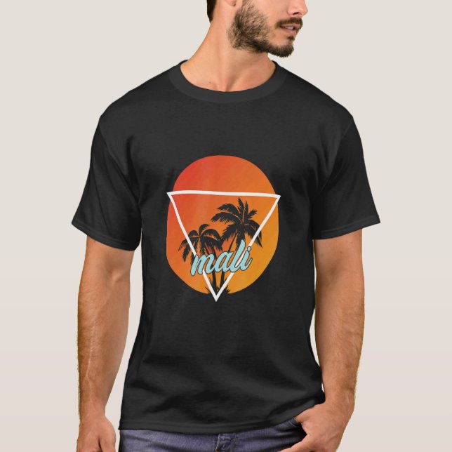 Mali Sun Shaped Triangle With Palmes T-Shirt (Front)