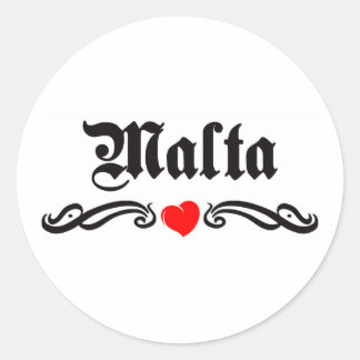 Mali Tattoo Style Classic Round Sticker
