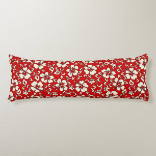 Malia Hibiscus Hawaiian Pareau Print Body Cushion