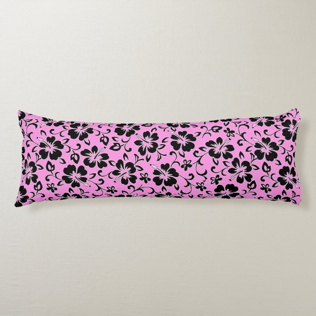 Malia Hibiscus Hawaiian Pareau Print Body Cushion (Front)