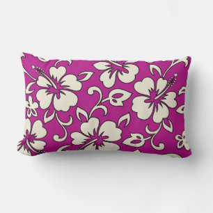 Malia Hibiscus Hawaiian Reversible Lumbar Pillows