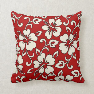 Malia Hibiscus Hawaiian Reversible Square Pillows