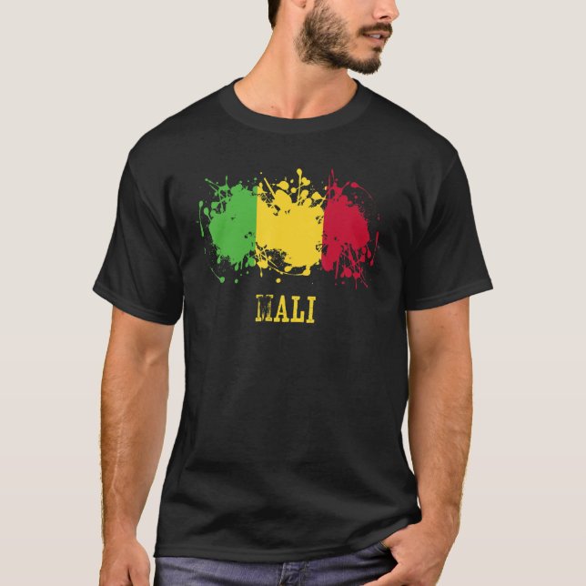 Malian enthusiasts for Mali and Mali T-Shirt (Front)
