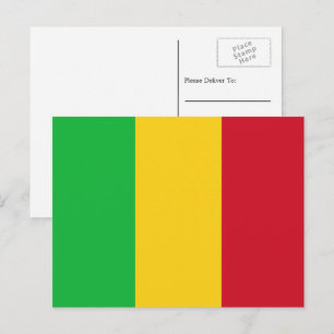 Malian Flag, Flag of Mali Postcard