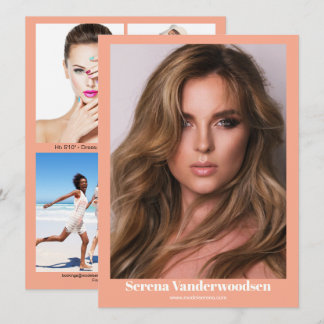 Malibu 5 Modelling Comp Card | Double Sided