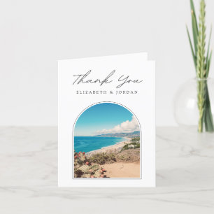 Malibu Beach Blank Thank You Card