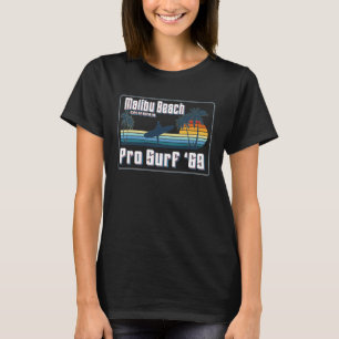 Malibu Beach California Classic competition Surf B T-Shirt