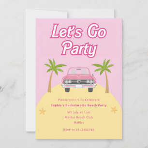 Malibu Beach Party Invitation