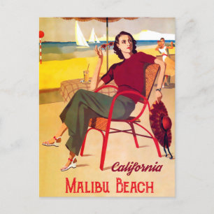 Malibu Beach Postcard