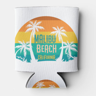Malibu Beach Retro Can Cooler