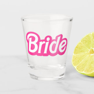 Malibu Bride Shots, Malibu Pink Bachelorette Shot Glass