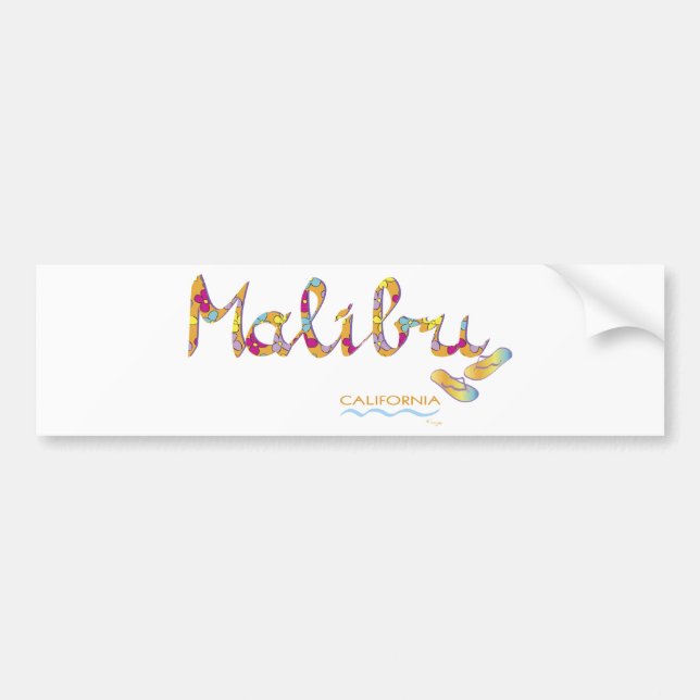 Malibu, CA Bumper Sticker (Front)