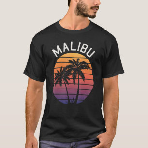 Malibu CA California Malibu Souvenir Malibu Retro T-Shirt